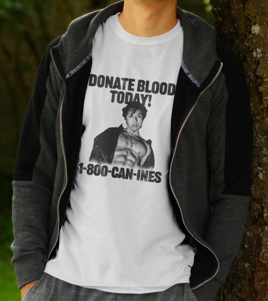 Mad Tsai Store Donate Blood Today 1 800 Can Ines White T-Shirt