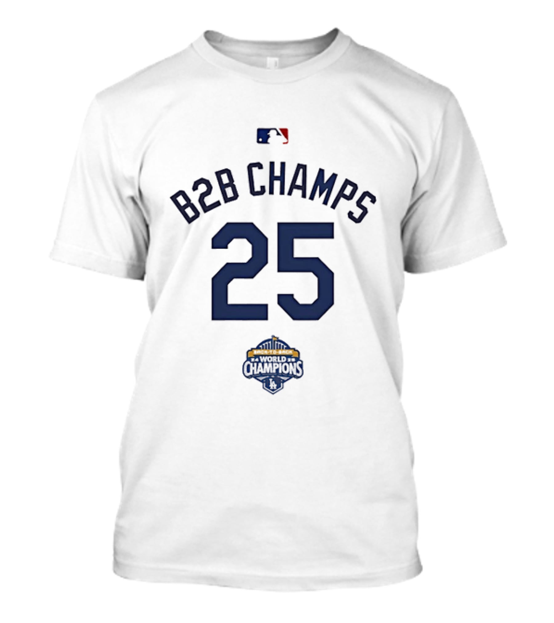 Los Angeles Dodgers B2B Champions 25 Baseball Pride T-Shirt