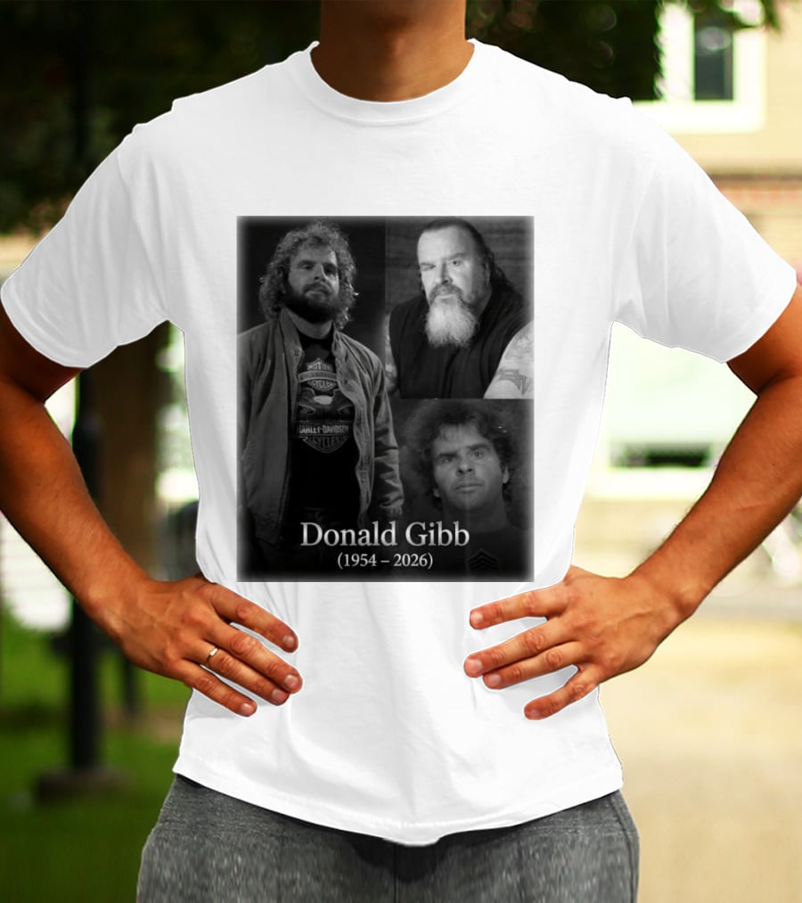 Donald Gibb 1954 2026 Harley Davidson T-Shirt