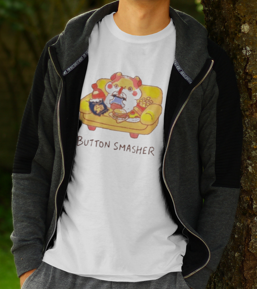 Classic Muffin Corner Muffinmaru Button Smasher Couch Potato Gamer Snack Time T-Shirt