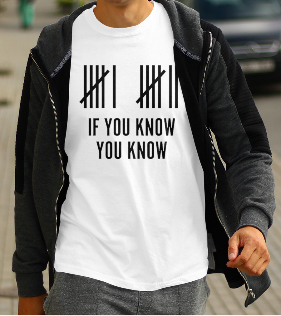 Classic Six Seven Tally Marks If You Know You Know T-Shirt