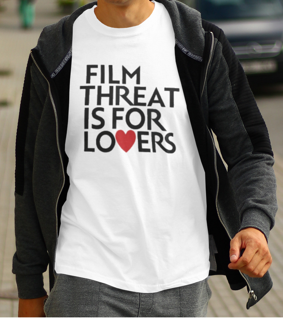 Film Threat Is For Lovers Red Heart T-Shirt