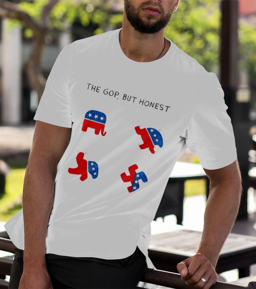 The GOP But Honest Republican Elephant Evolution T-Shirt