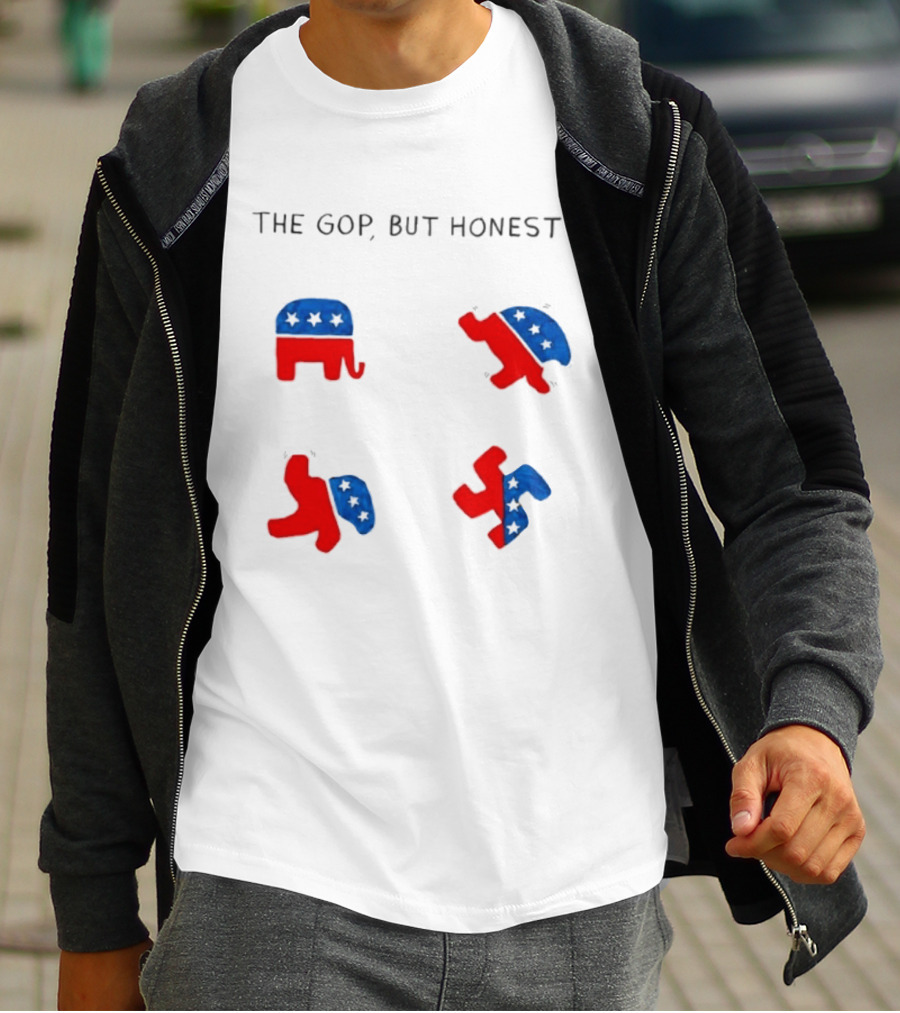 The GOP But Honest Republican Elephant Evolution T-Shirt
