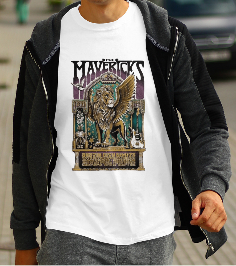 The Mavericks Friends Paul Paul Grateful Unity Austin City Limits Moody Theater August 7 2026 T-Shirt