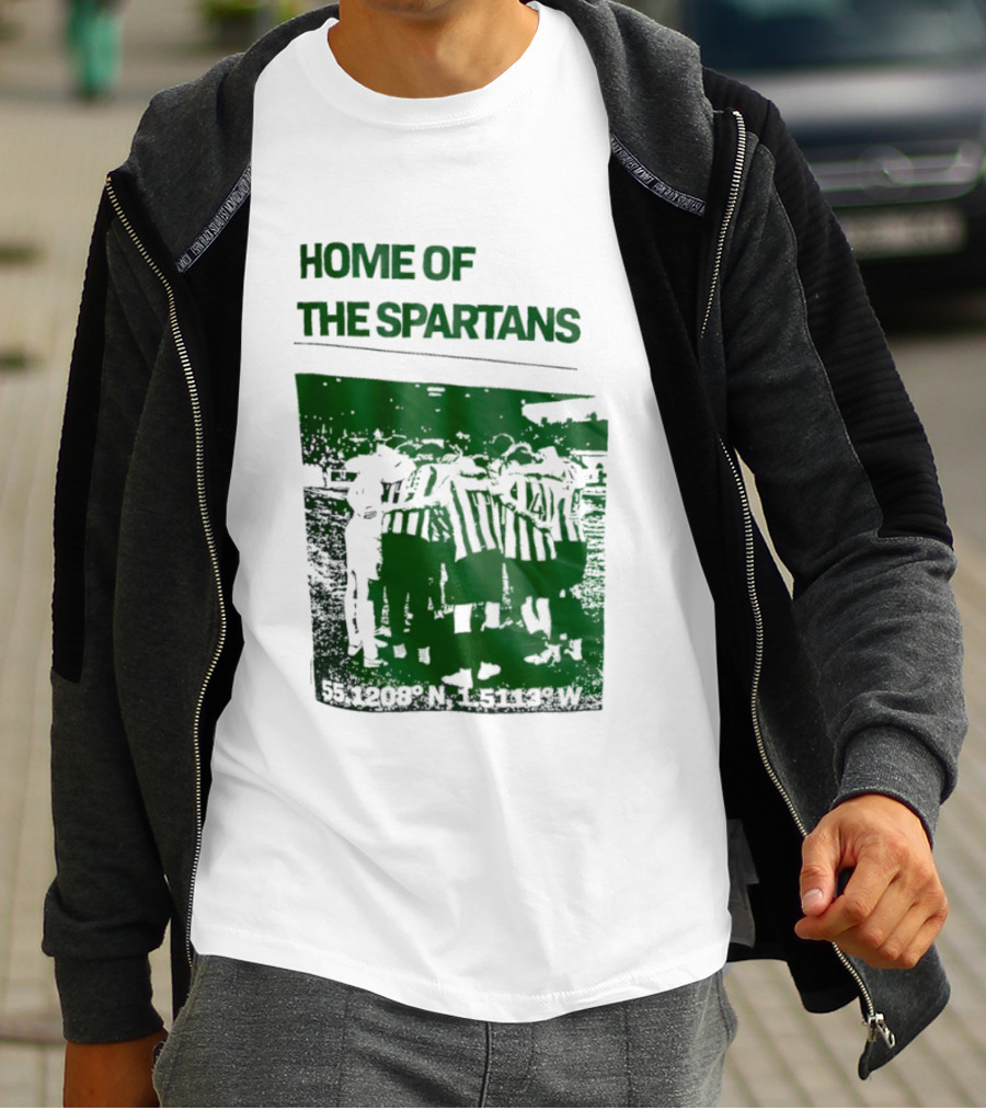 Home Of The Spartans 55.1208° N 15113° W T-Shirt