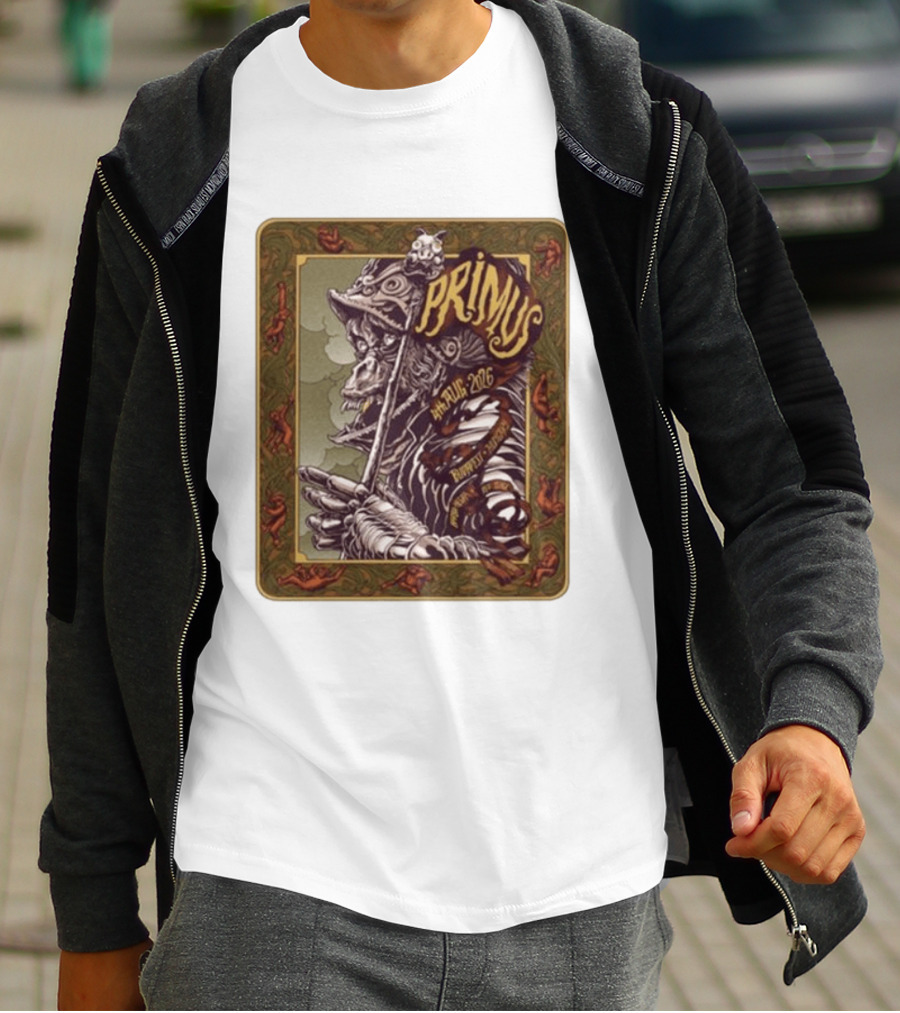 Primus 04 Aug 2026 Budapest Hungary Concert Vintage Warrior T-Shirt
