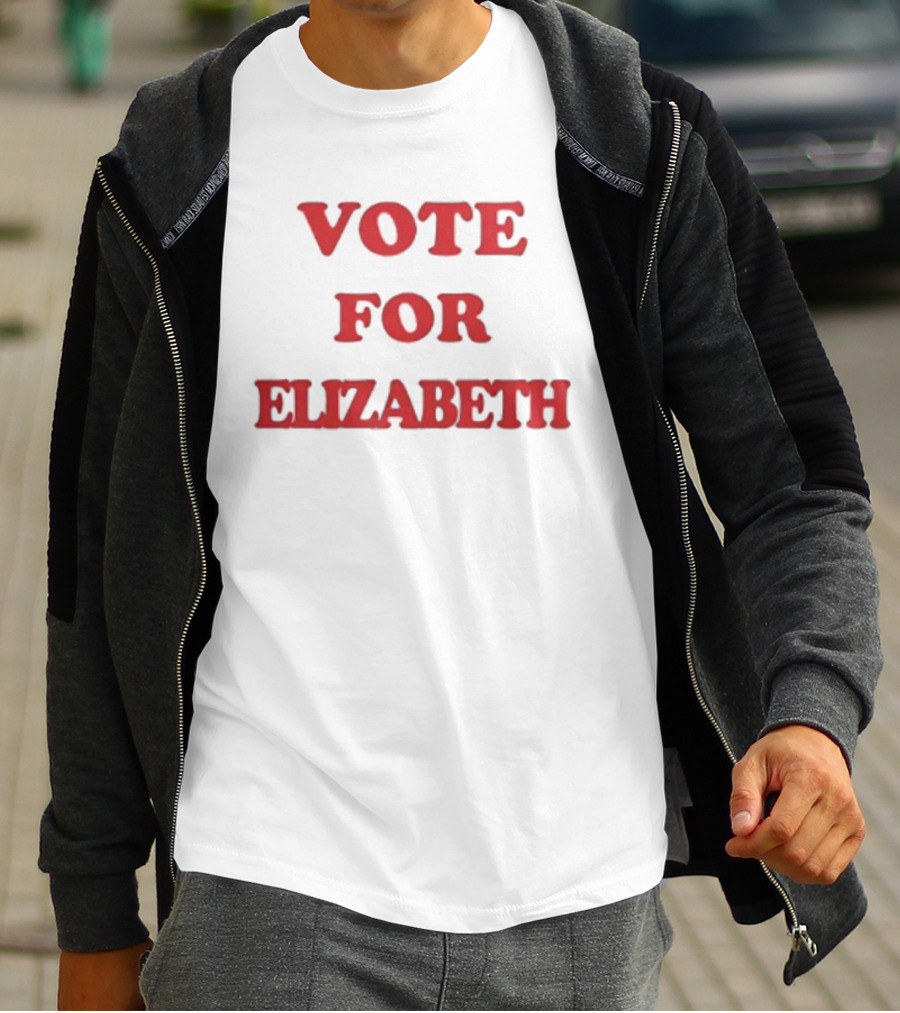 Vote For Elizabeth Bold Red T-Shirt
