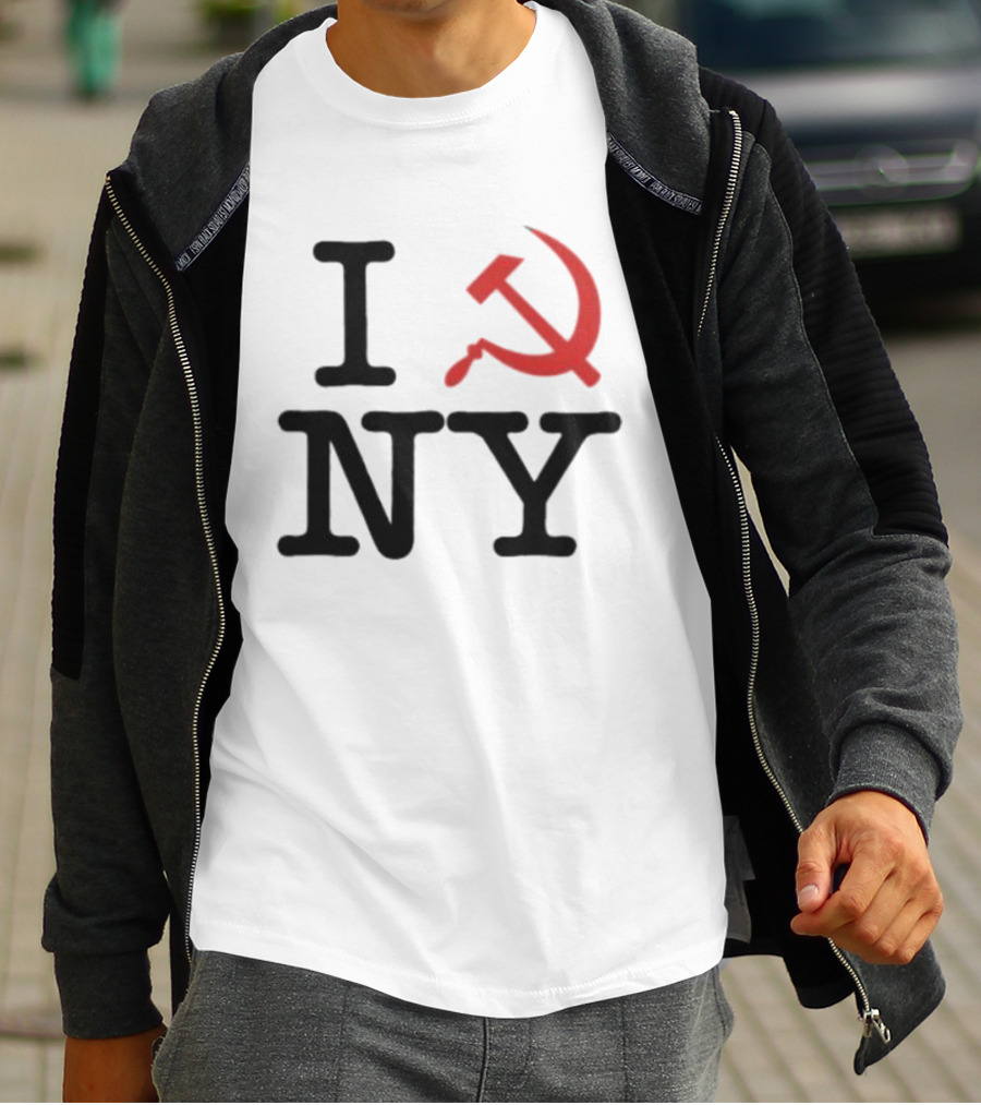 I Love NY Zohran Mamdani Hammer And Sickle T-Shirt