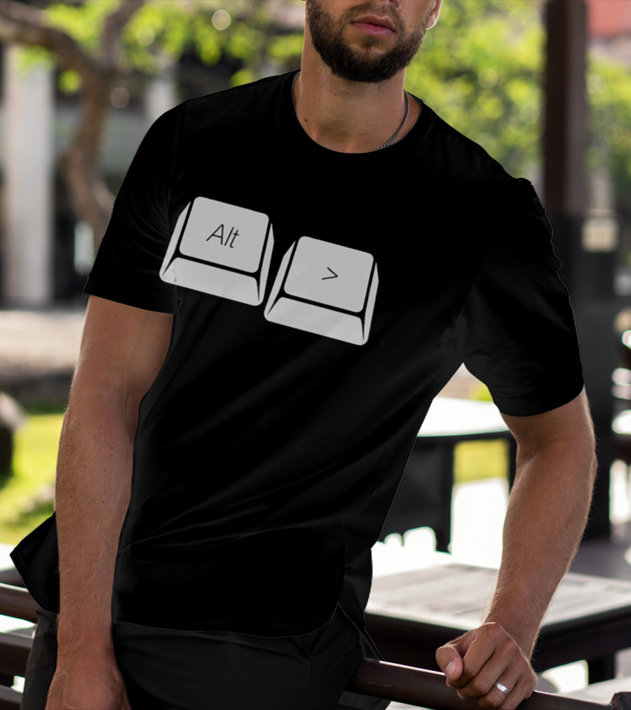 Alt Greater Than Keyboard Keys Shortcut T-Shirt