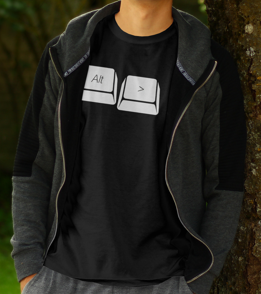 Alt Greater Than Keyboard Keys Shortcut T-Shirt
