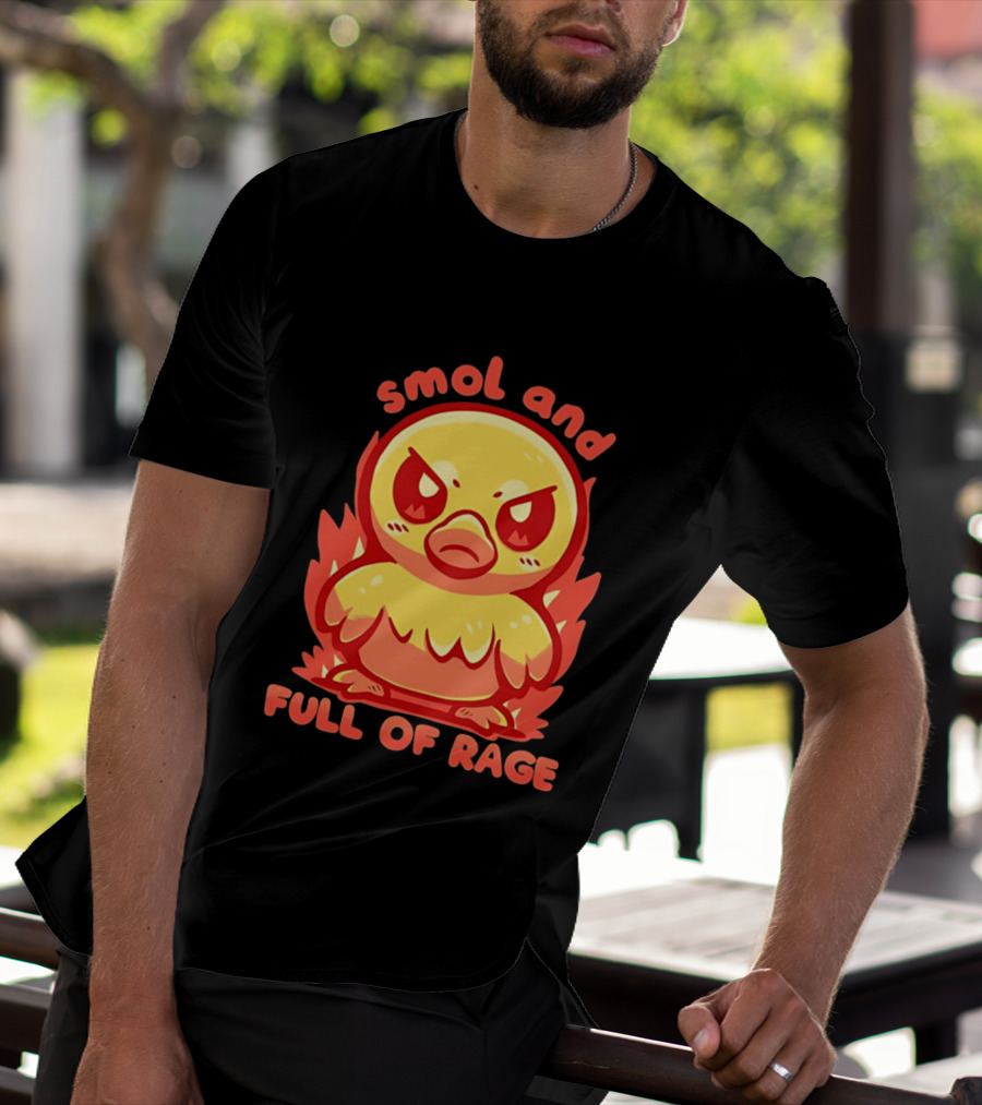 Smol And Full Of Rage Angry Duck T-Shirt