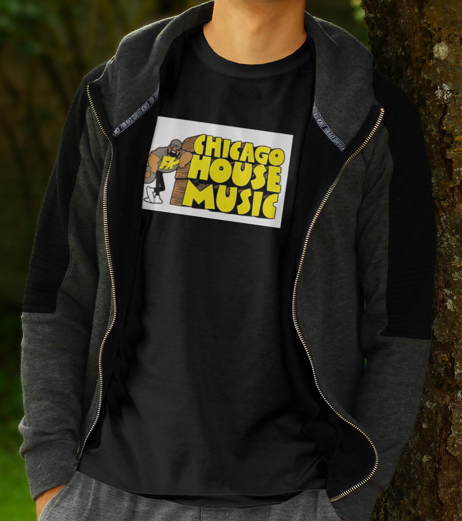 FK Chicago House Music Retro Vinyl DJ T-Shirt