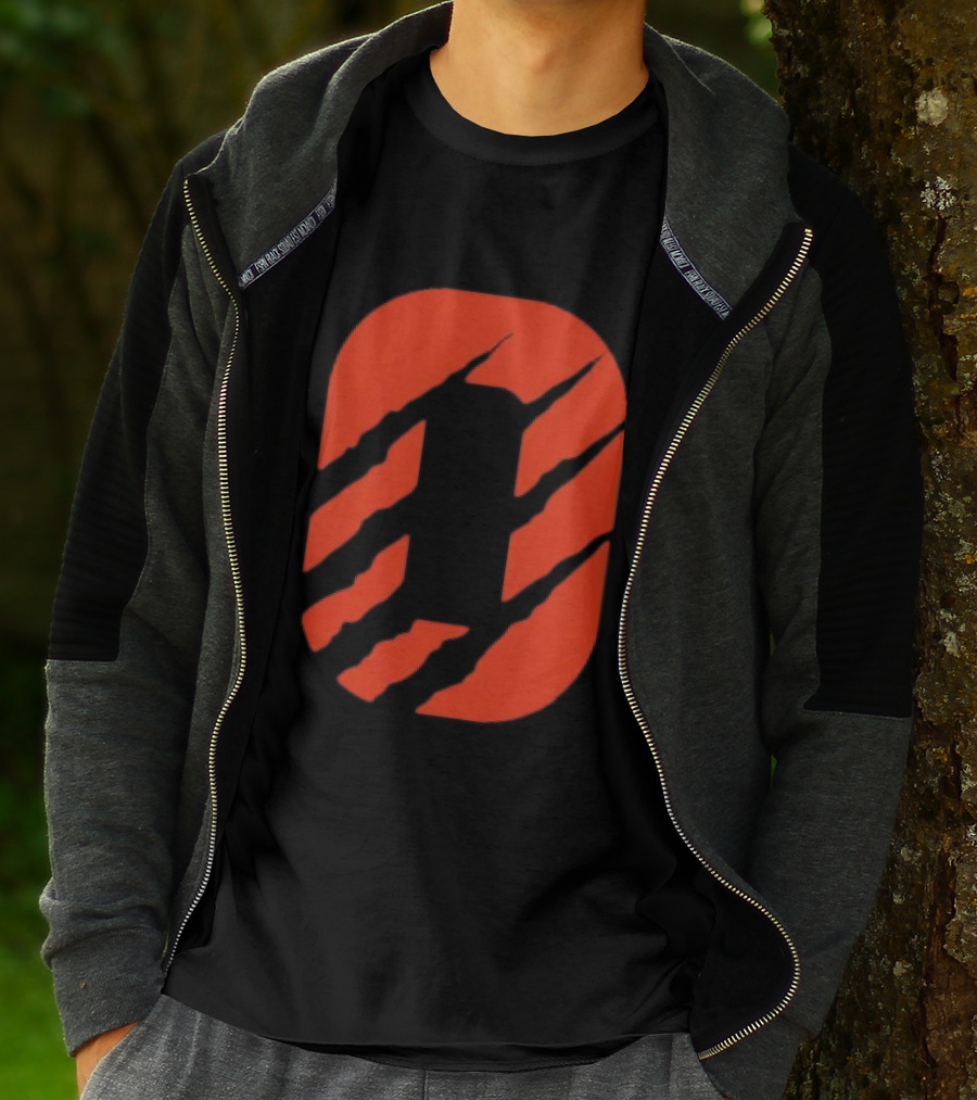 Cincinnati Bengals Clawed Stripes T-Shirt