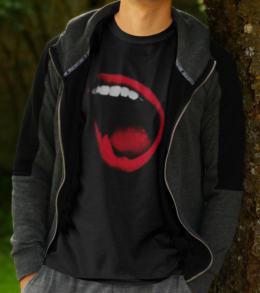 Benjamin Ingrosso Store Mouth European Tour Red Lips Open Mouth Image T-Shirt
