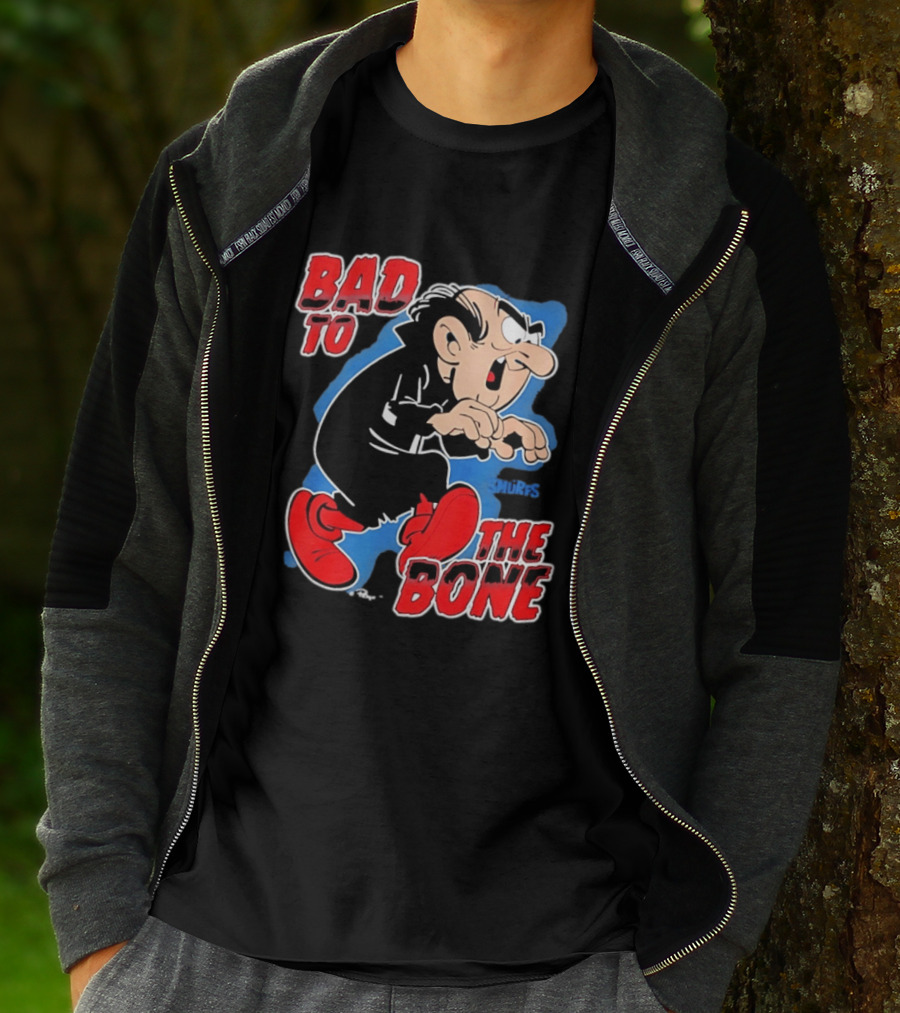 Gargamel Bad To The Bone Smurfs Cartoon Villain T-Shirt