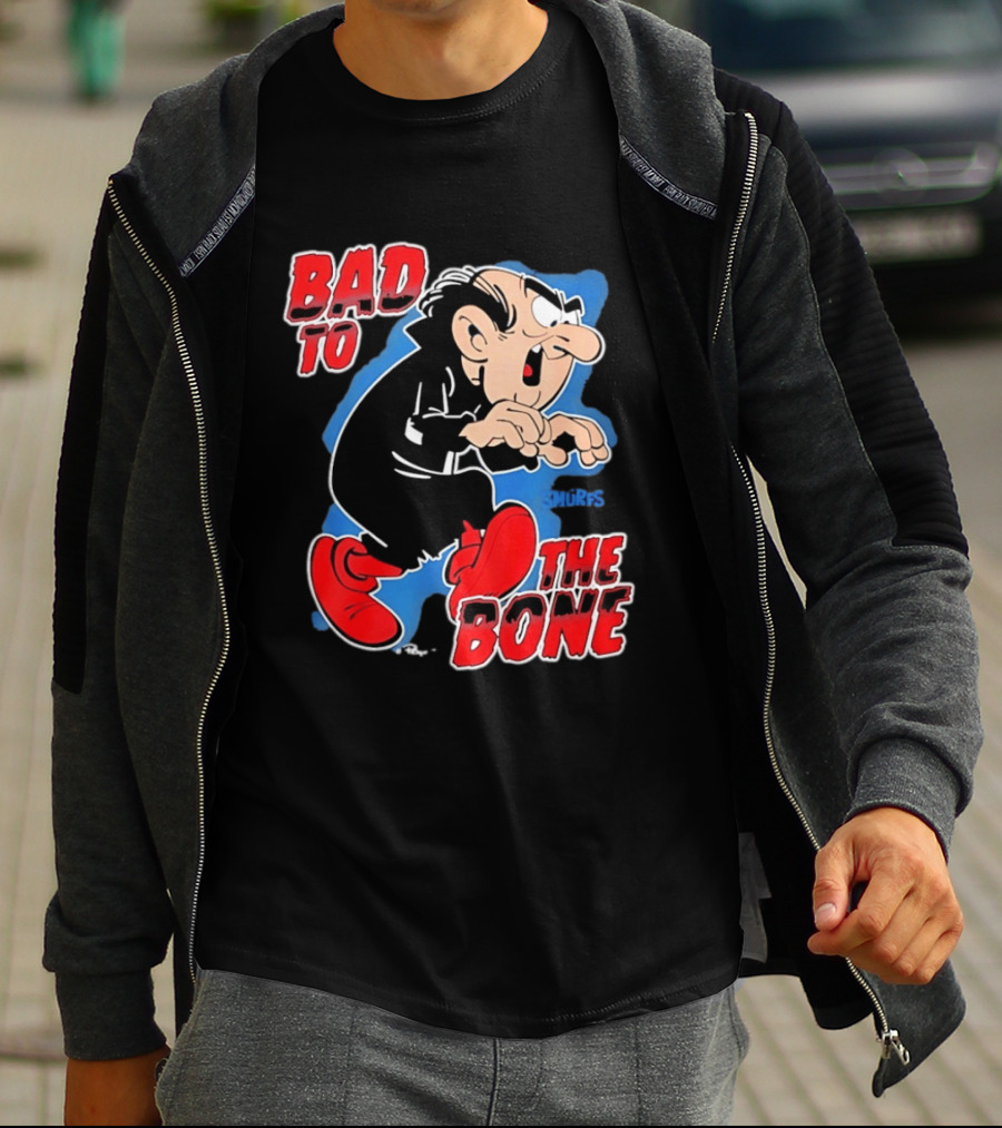 Gargamel Bad To The Bone Smurfs Cartoon Villain T-Shirt