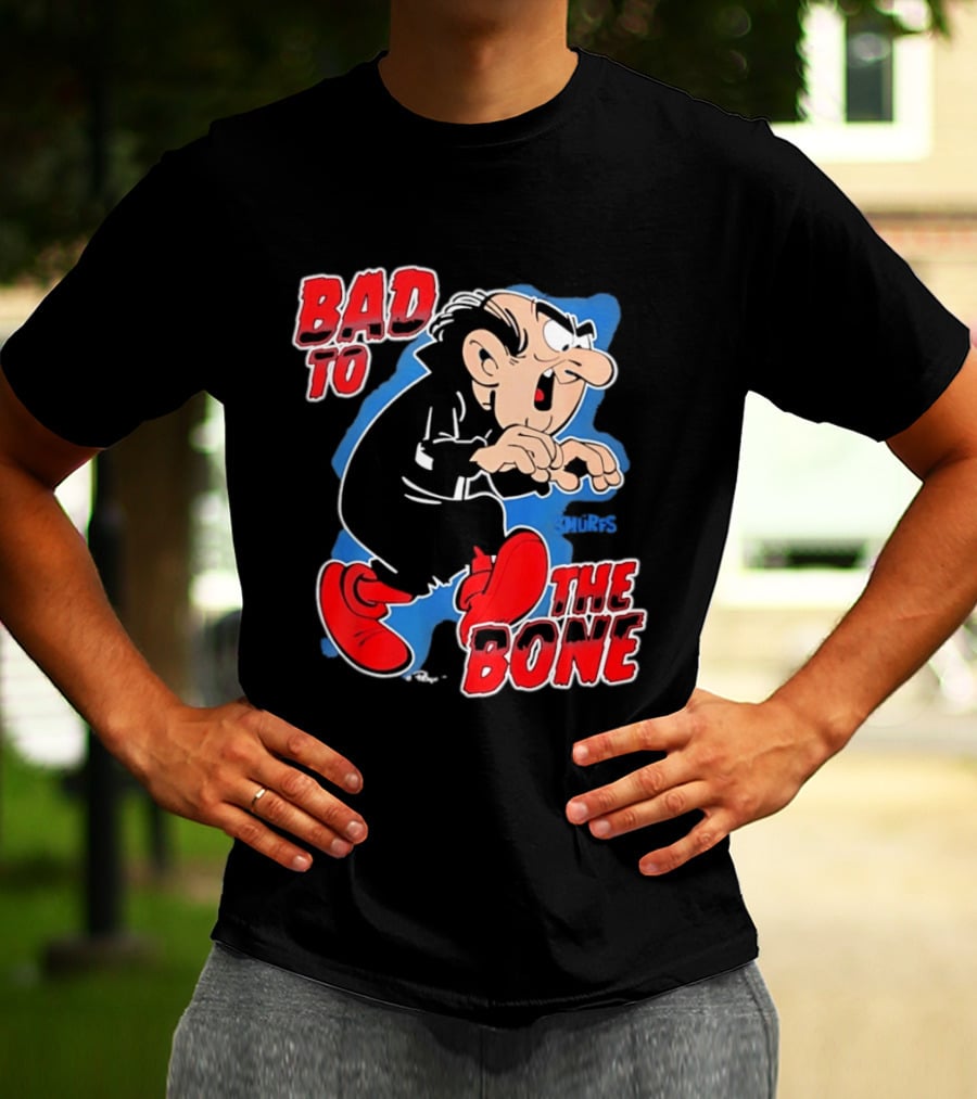Gargamel Bad To The Bone Smurfs Cartoon Villain T-Shirt