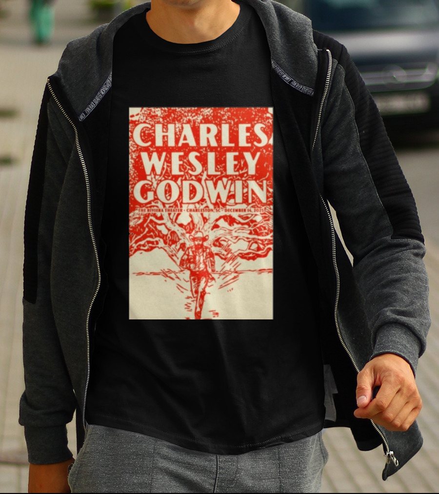 Charles Wesley Godwin Live At The Riviera Theater Charleston SC December 14 2025 T-Shirt