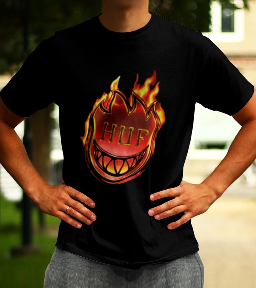 Huf X Spitfire Flame Galaxies Collaboration With Iconic Smiling T-Shirt