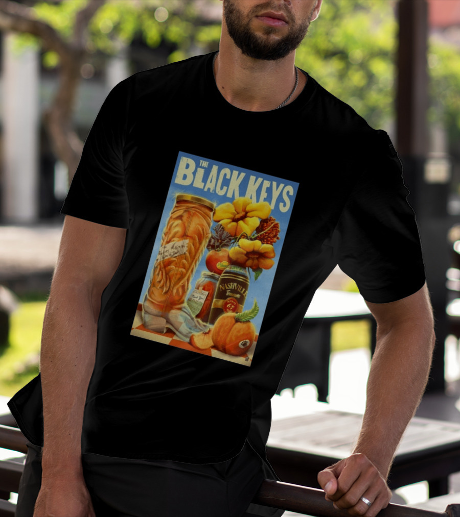 The Black Keys Nashville 2026 Boots Jars Pumpkins Flowers T-Shirt