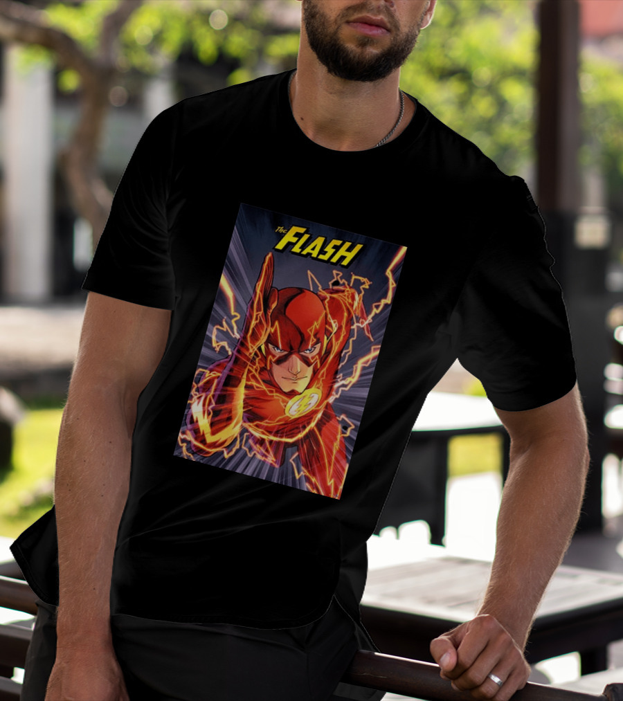 The Flash DC Comics Superhero Lightning Speedburst T-Shirt