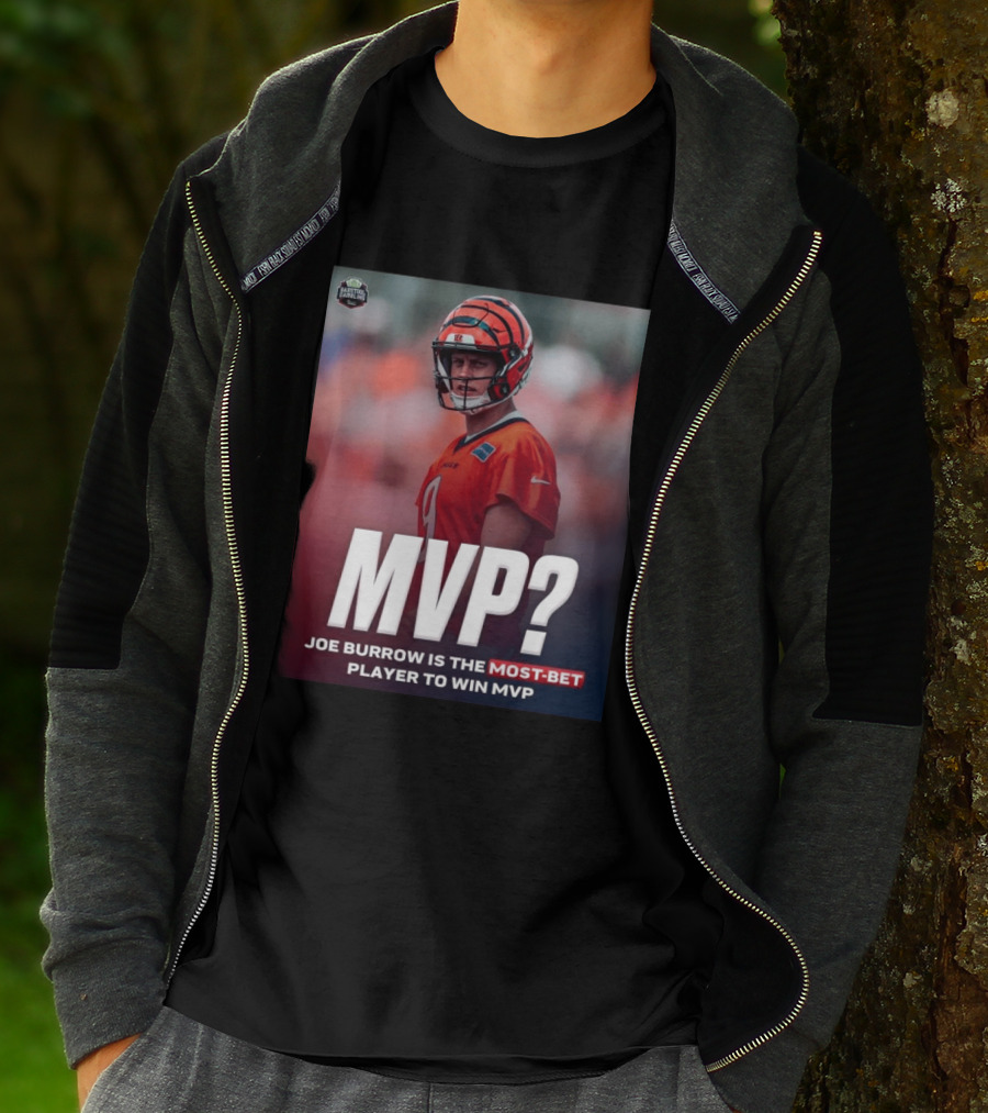 Joe Burrow NFL MVP Most Bet Player Sports Betting Favorite T-Shirt