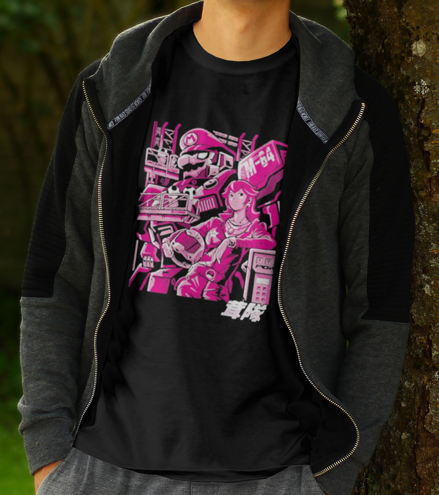 Turtle Destroyer M 64 Japanese Manga Style Mario Kart T-Shirt