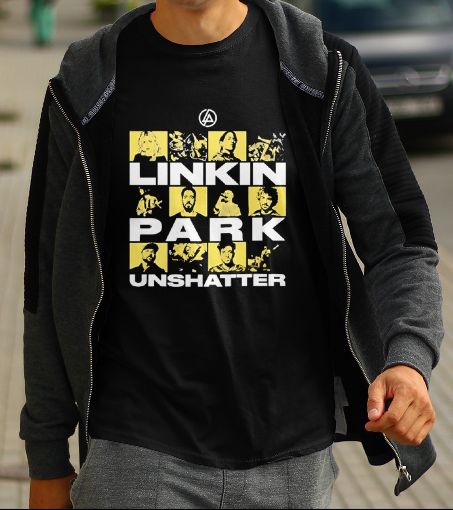 Linkin Park Unshatter Band Members Alternative Rock Compilation T-Shirt