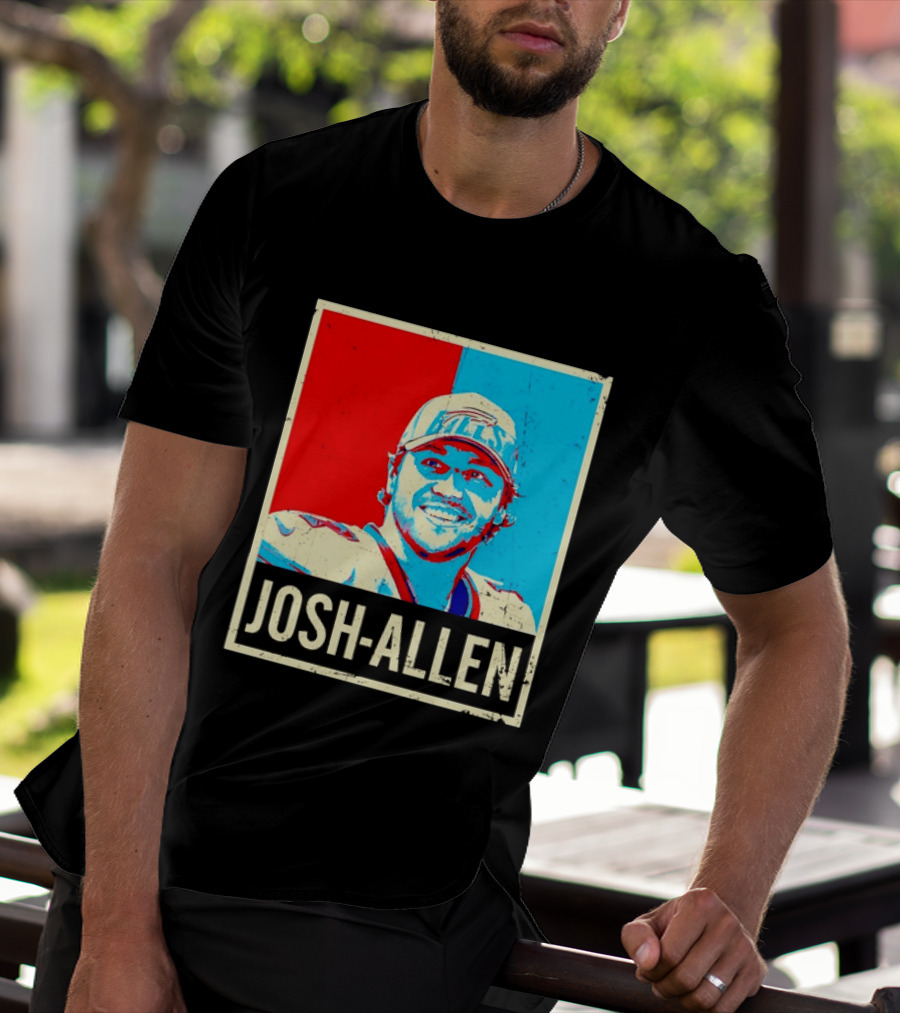 Distressed Josh Allen Buffalo Bills Pop T-Shirt
