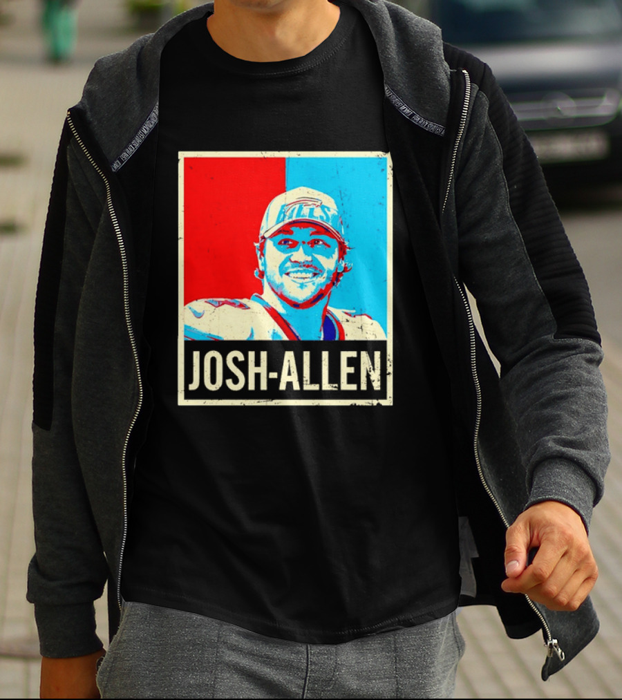 Distressed Josh Allen Buffalo Bills Pop T-Shirt