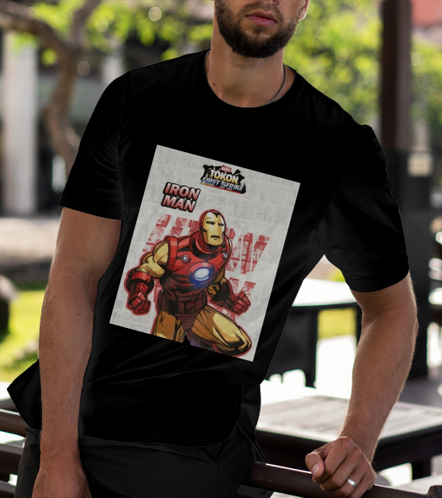 Marvel Tokon First Strike Iron Man Comic T-Shirt