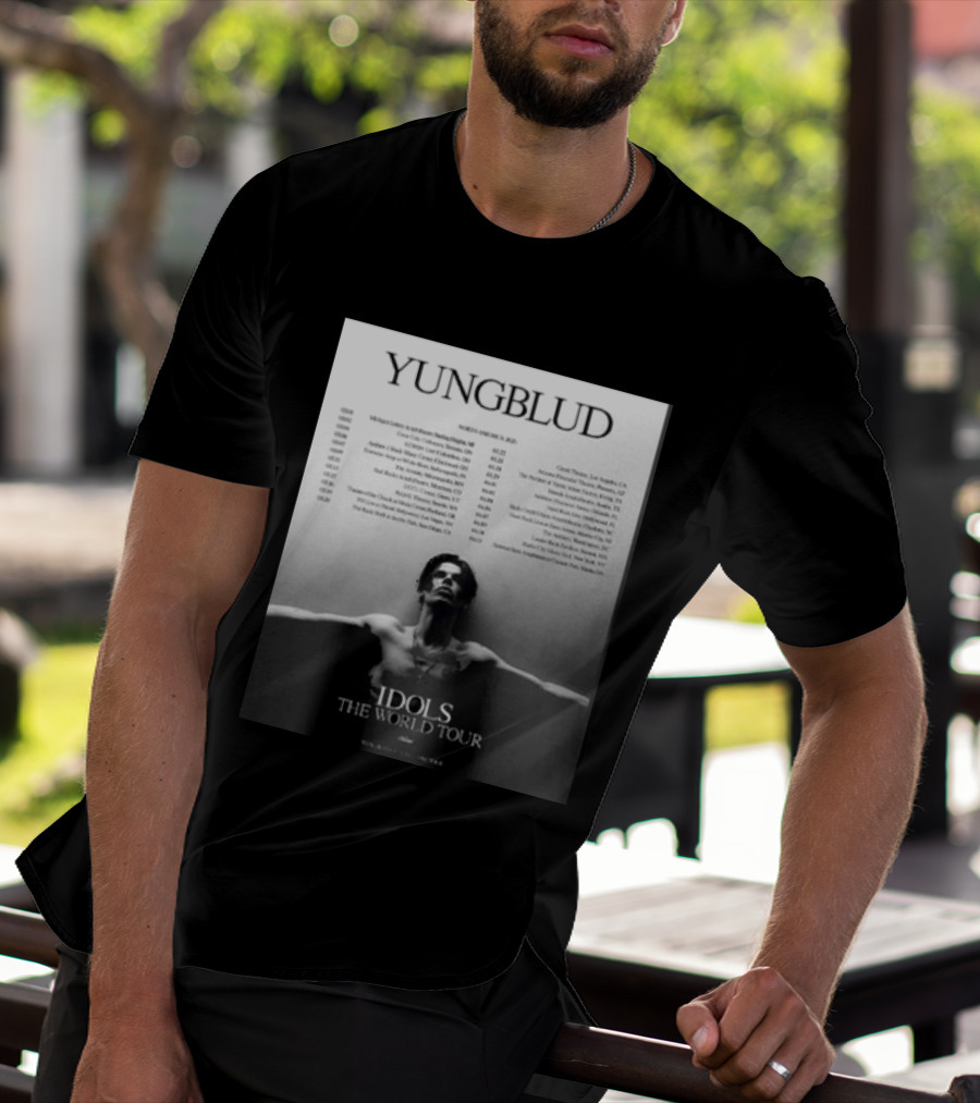 YUNGBLUD Idols The World Tour North America 2026 Schedule Dates Mockup Two Side T-Shirt