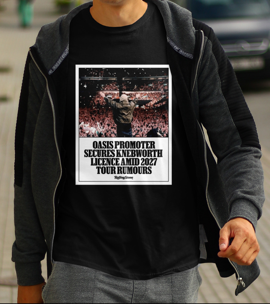 Rolling Stone Oasis Promoter Secures Knebworth Licence Amid 2027 Tour Rumours T-Shirt
