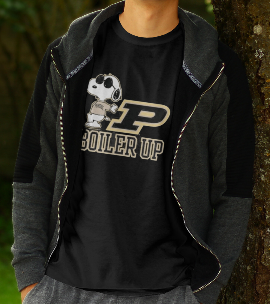 Purdue Boilermakers Snoopy Boiler Up P T-Shirt