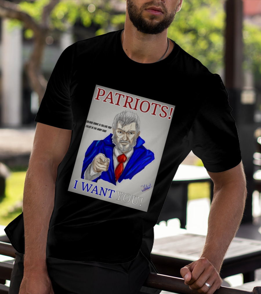 Patriots Solidus Snake Is Calling You Enlist In The Army Now I Want You T-Shirt