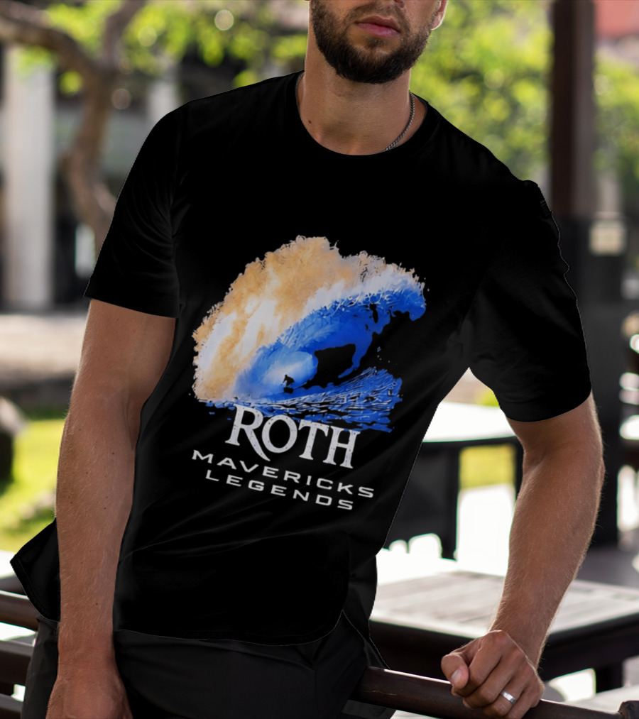 Roth Mavericks Legends Surfing Big Wave Iconography T-Shirt
