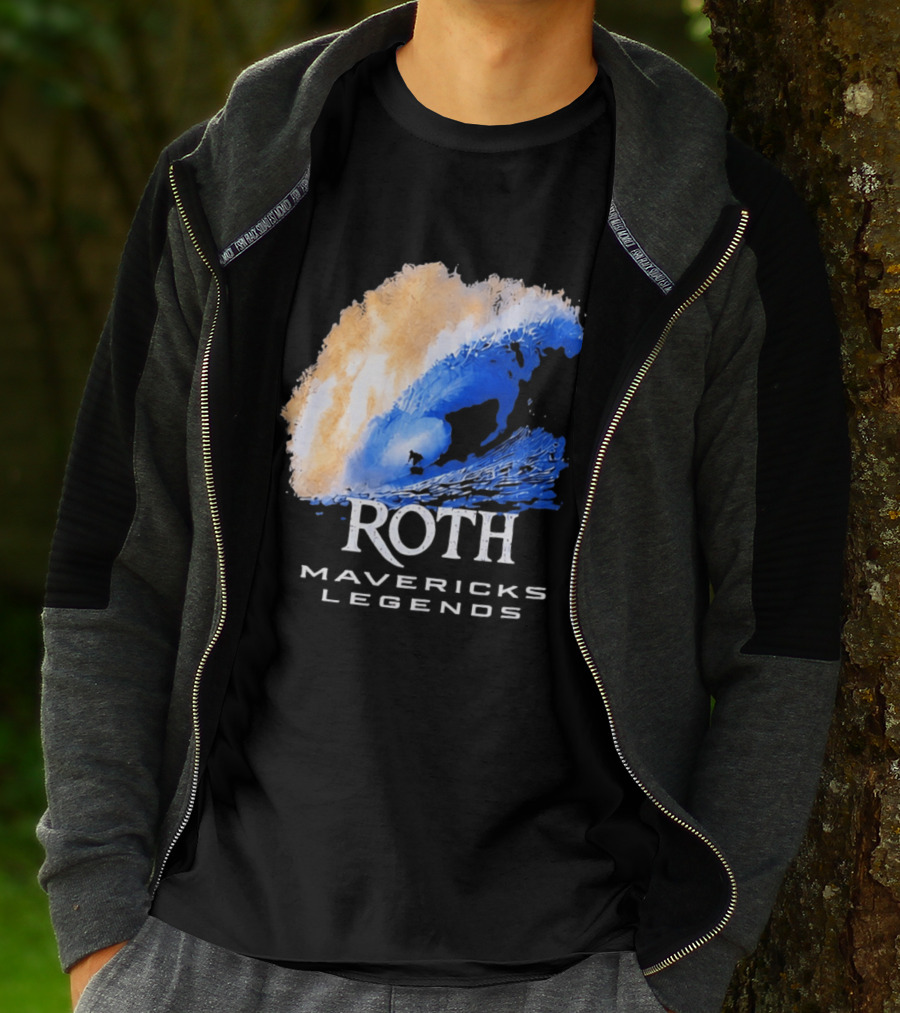Roth Mavericks Legends Surfing Big Wave Iconography T-Shirt
