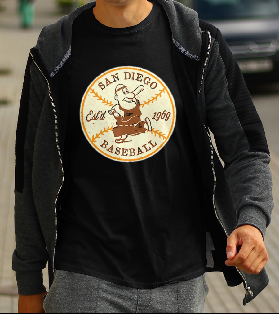 San Diego Padres Swinging Friar Est’d 1969 T-Shirt