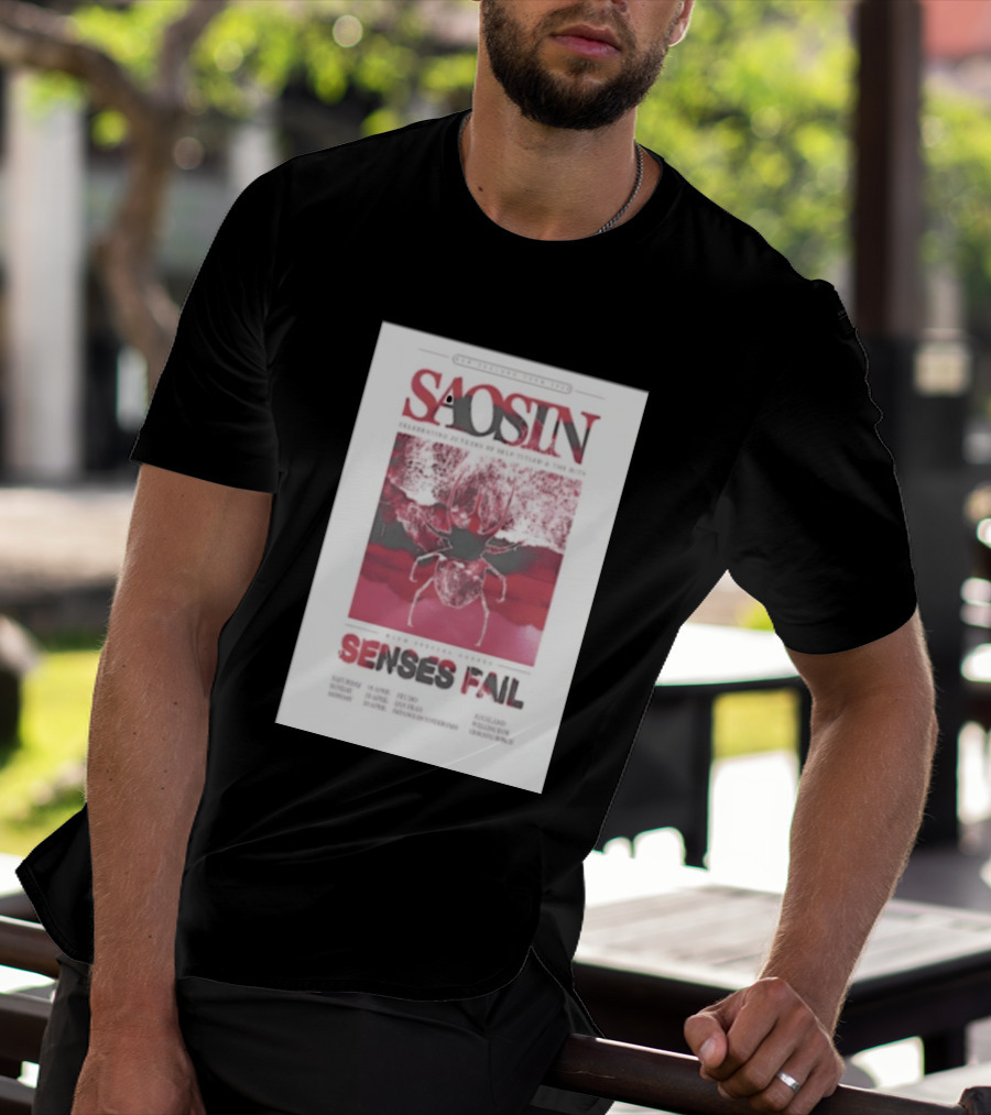 Saosin Sense Fail 2026 New Zealand Tour T-Shirt