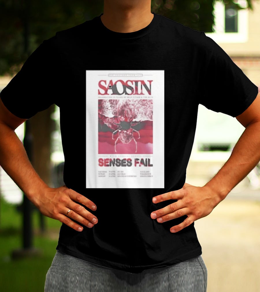 Saosin Sense Fail 2026 New Zealand Tour T-Shirt