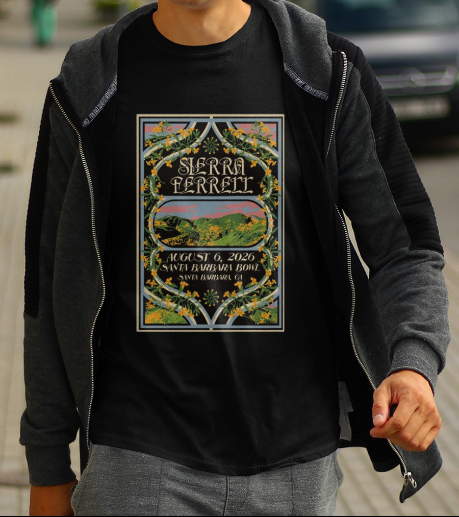 Sierra Ferrell August 6 2026 Santa Barbara Bowl Santa Barbara CA T-Shirt