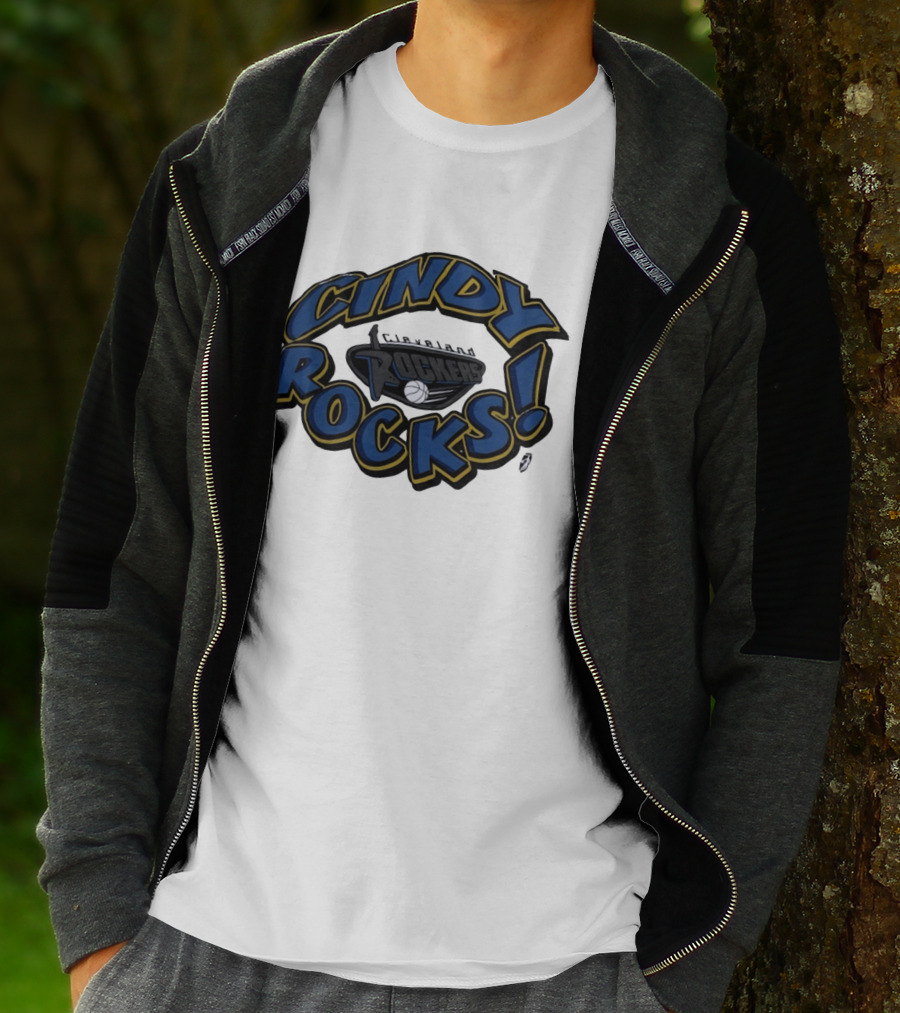 Cindy Rocks Cleveland Rockers Basketball T-Shirt
