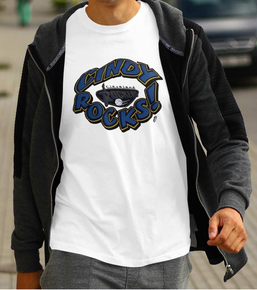 Cindy Rocks Cleveland Rockers Basketball T-Shirt