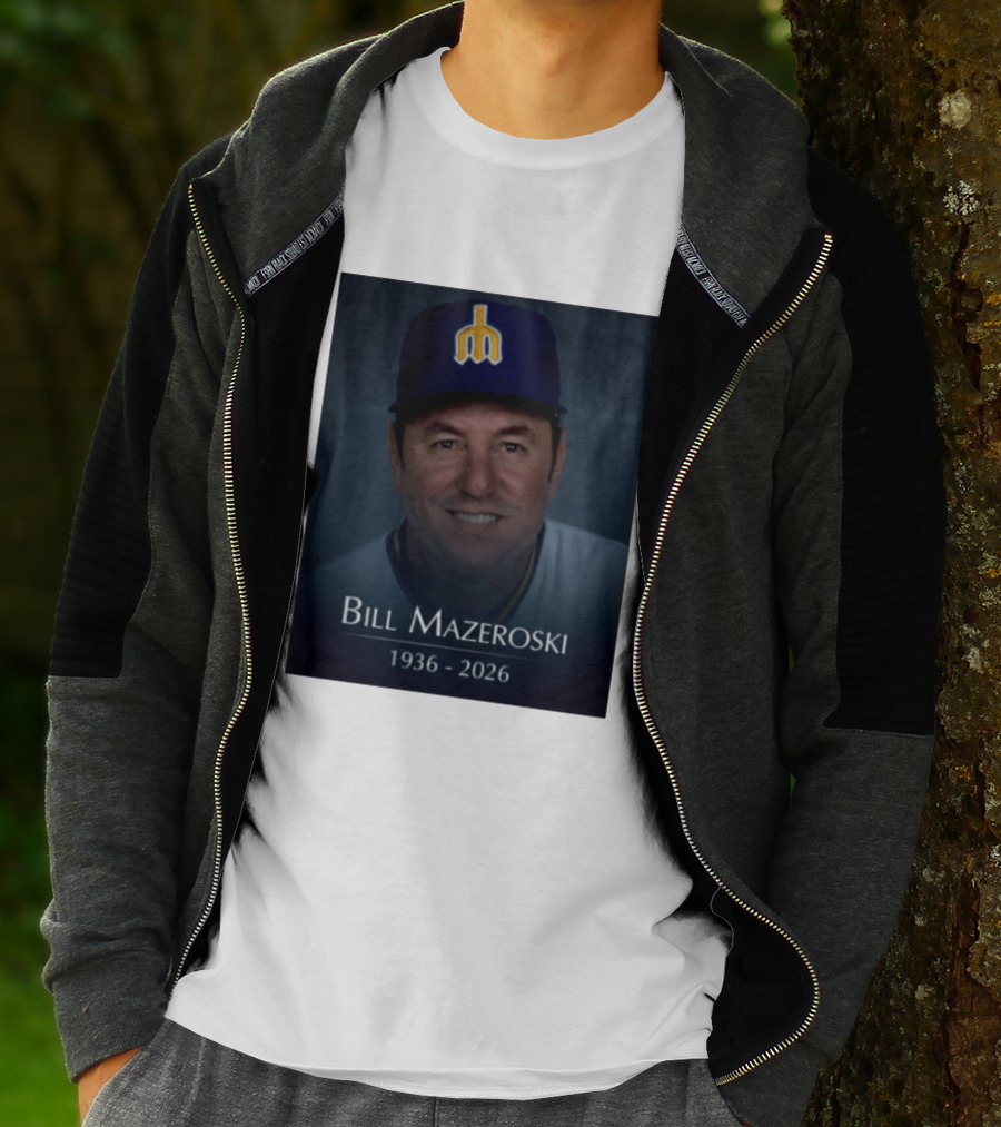 Bill Mazeroski National Baseball Hall Of Fame 1936 2026 Mariners Coach T-Shirt