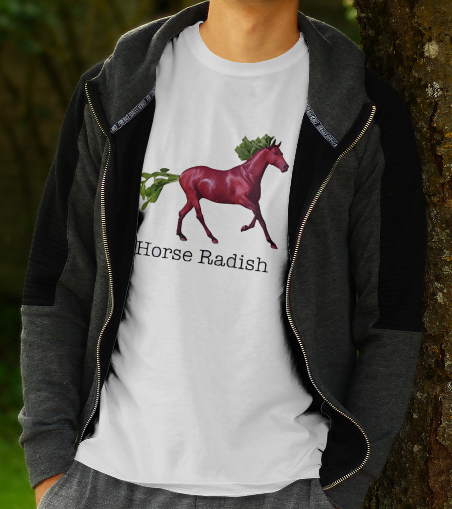 Horse Radish Vegetable Pun Humor T-Shirt
