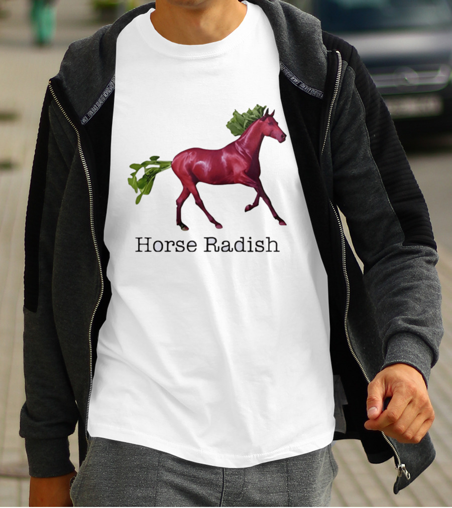 Horse Radish Vegetable Pun Humor T-Shirt