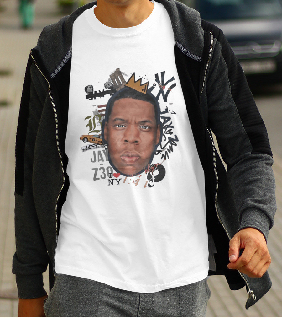 Jay Z Brooklyn 4 44 Hard Knock Life Collage Crown NYC Taxi T-Shirt