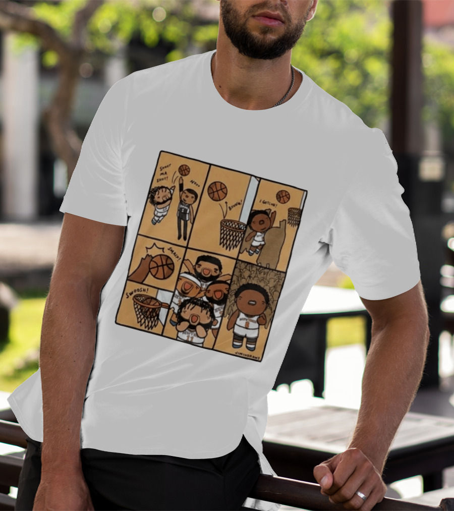 Karl Anthony Towns Jimindraws Knicks Shoot My Shot Basketball Comic T-Shirt