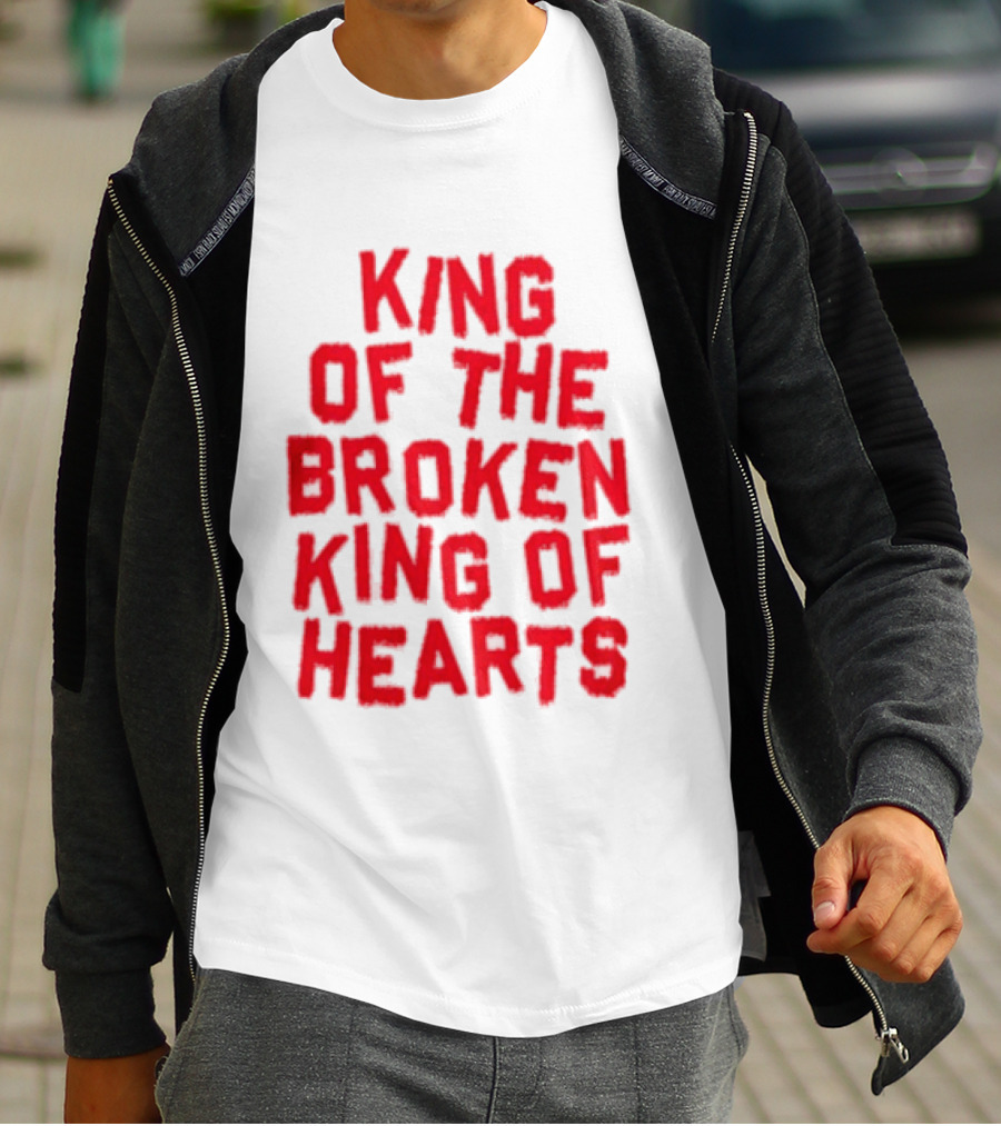 King Of The Broken King Of Hearts Bold Red T-Shirt